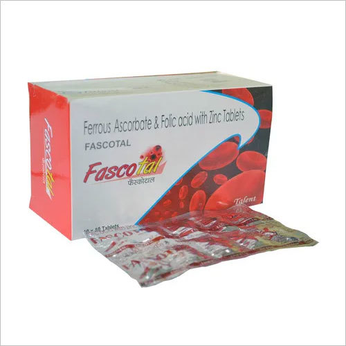 Ferrous Ascorbate 100 mg + Folic acid 1.5 mg + Zinc 7.5 mg