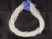 Round Brilliant Cut Black Stone Smooth Ball Rondelle Beads