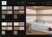 Bathroom Tiles - Ceramic Material, 10-15mm Thickness, Square Shape | Polished Finish, 3d Design, High Strength, Suitable For Wall Cladding And Flooring