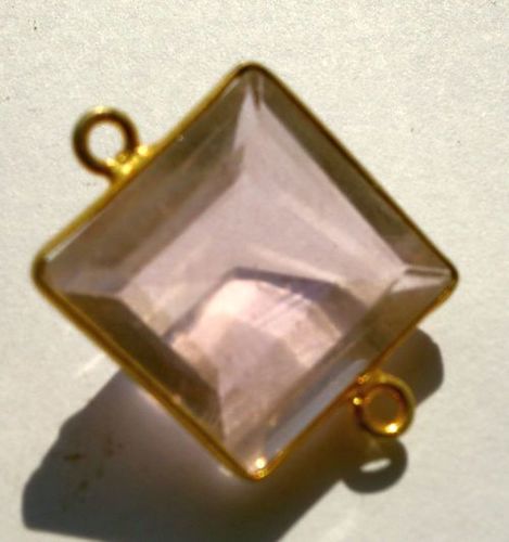 Square Natural Pink Quartz