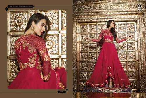 Glossy Georgette party wear suits
