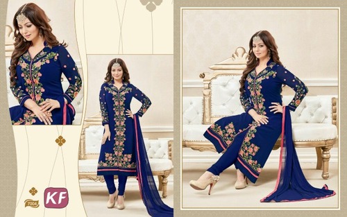 Krishna cotton Patiala Embriodary suit