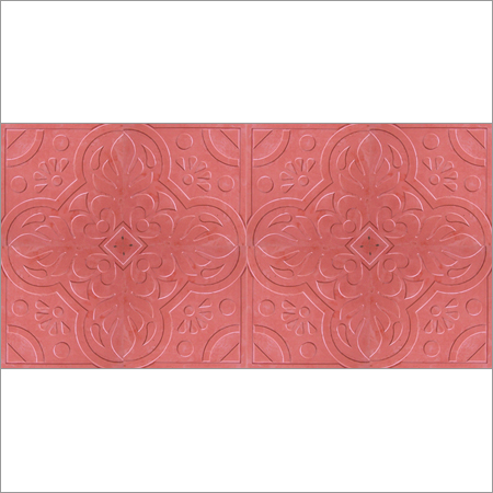 Designer Tile - Ceramic, Varied Sizes, Pale Yellow & Crimson Red | Durable, Water-Resistant, Fine Quality, Impeccable Finish, Perfect Fitting