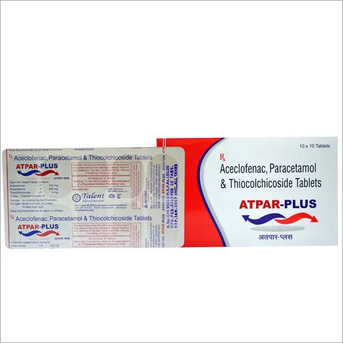 Aceclofenac 100 mg + Paracetamol 325 mg + Thiocholchicoside 4 mg