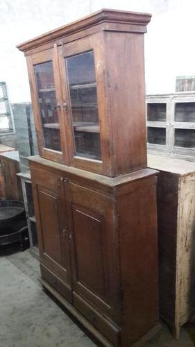 Vintage Teak 2 Part Cabinet Almirah