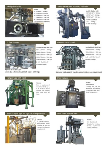 Hanger and Table Type Airless Shot Blast Machine
