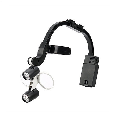 Shadowless Surgical Headlight - Plastic, Variable Illumination (0-100,000 Lux) | High Efficiency, Perfect for Hospitals and Clinics, Includes Rechargeable Batteries and Filters