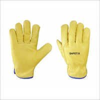 Drivers Yellow 3 Tips Wing Thumb Gloves