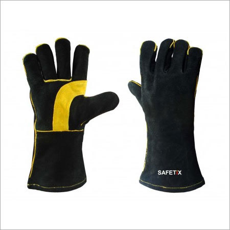 Black And Yellow Winter Gloves 4 Tips Wing Thumb Dp