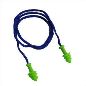 Ear Plug - Silicone Material 3x2 cm Size Blue and Green Color | Non-Allergenic Skin-Friendly Noise Reduction Easy Insertion and Removal