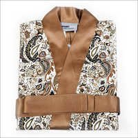 Mens Bathrobe - Cotton Blend, 48-52 Inches Length, Beige Color | Absorbent, Comfortable, Durable, Easy Care, Soft Fabric, Stylish