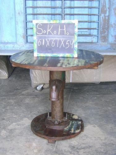 Handmade Iron Handpump Table