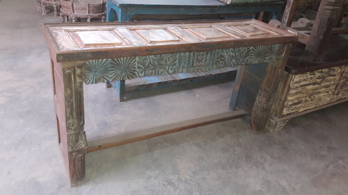 Wooden Panel and Carving Table