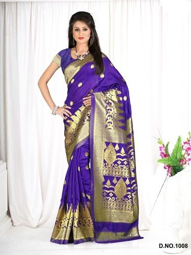 Fancy Designer Stylish Latest Bangalore Silk Saree