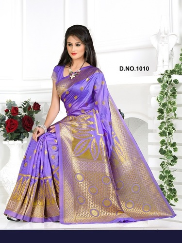 Fancy Designer Stylish Latest Bangalore Silk Saree