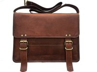 Brown Leather Office Laptop Bag