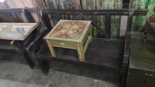 Woooden Black Bench