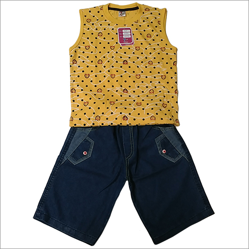 Tailor Made - Cotton Blend, Various Sizes, Yellow | Soft Fabric, Stylish Design, Comfortable Fit, Durable, Breathable, Sleeveless Vest and Shorts