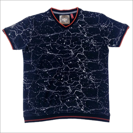 Printed V Neck T Shirts