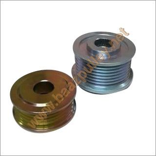 Silver And Gold Automotive Alternator Pulley