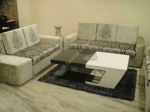 7 Seater Sofa Set - Fabric Wood, Beige, Spacious Seating | Elegant Design, Comfortable Cushions, Durable Frame, Easy Assembly