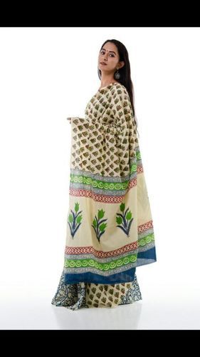 Bagru Print Bordered Cotton Saree