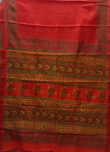 Printed Chanderi Silk Saree