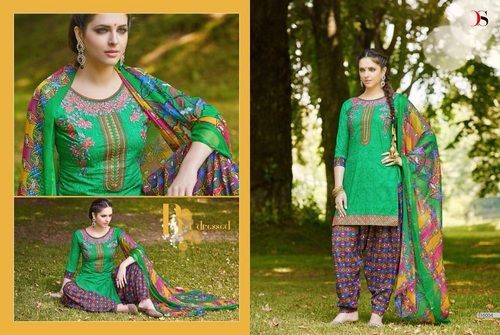 Green Desinger Latest Exclusive Stylish Cambric Print Salwar Suit