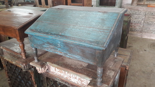 Blue Wooden Desk