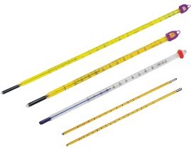 Yellow Glass Thermometer