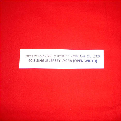 40'S Single Jersey Lycra (Open Width)
