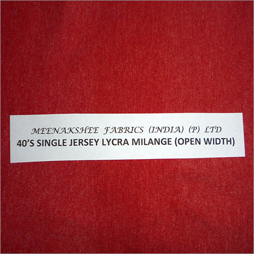 40'S Single Jersey Lycra Milange Stripe (Open Width)