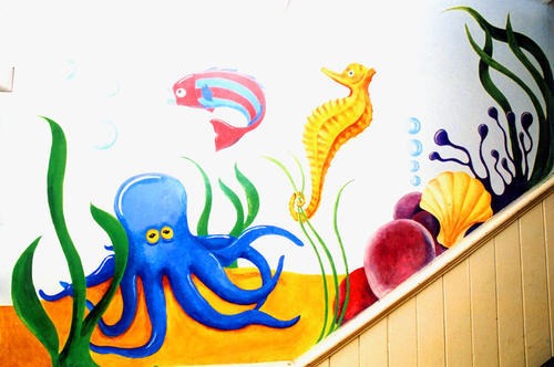 School Wall Painting Age Group: 5-10 Year