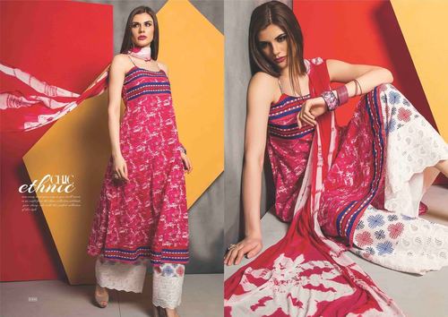 Oscar-2 cambric chikan plazoo suit