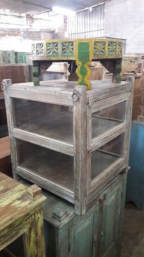 Vintage Small Glass Showcase Box