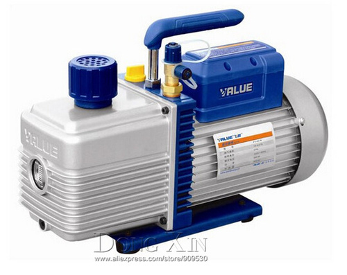 Value Vacuum Pump - Double Stage, Oil Sealed Rotary High Vacuum, Lightweight and Handy for Outdoor Use