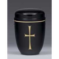Black Supplier Of  " Metal Cross Cremation Urns"