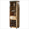 Recycled Wood Wine Cabinet With Shelf