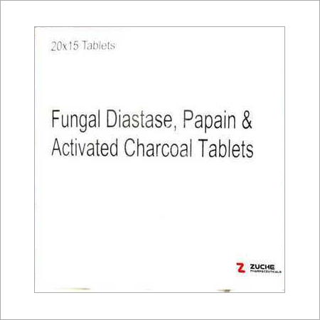 Fungal Diastase Papain and Activated Charcoal Tablets