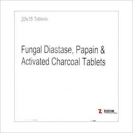 Fungal Diastase Papain And Activated Charcoal Tablets Capsules