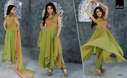 Rivaa Georgette Designer Embriodary suit