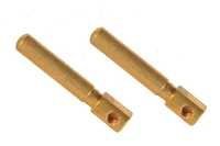 Brass Round Plug Pin - Free Cutting Brass, Variable Diameter, Iso Metric Threads | High Strength, Deep Groove, Precise Tolerance