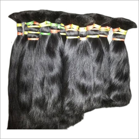 Non Remy Single Drawn Hair - Black Color, High Strand Strength & Shed-Free, Tangle-Free Quality