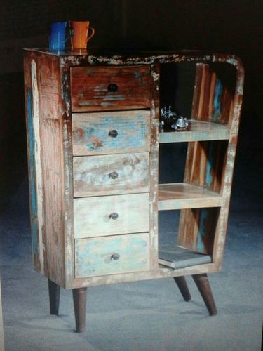 Reclaimed Wooden Cabinet Table