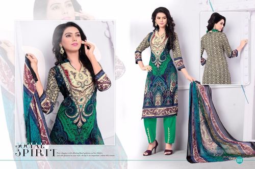 Sandhya cotton printed suit