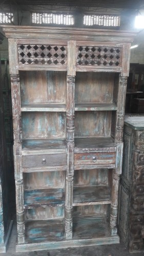 Open Wooden Bookshelf