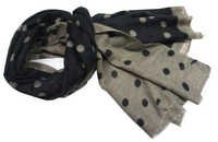 Black Wool Polka Dot Shawls