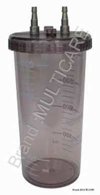 Autoclavable  Suction Jar With Plastic Lid Encased In Rubber Ring