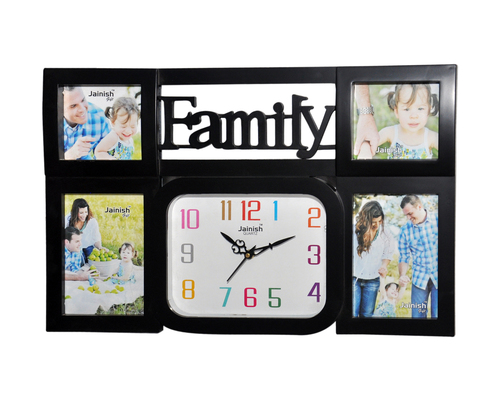 Black Photo Frame Clock