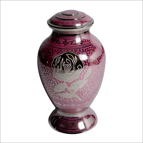 Gifts And Crafts Rose Pink Brass Urn